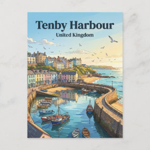 Tenby United Kingdom Postcard