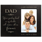 Tender 4x6 Black Father's Day Picture Frame (Front)