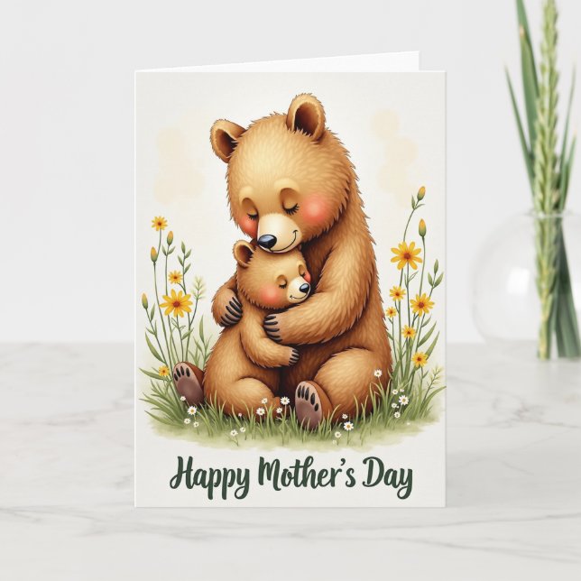Tender Bear Mothers Day Card (Front)