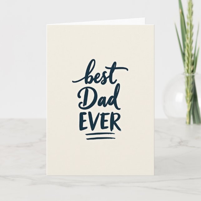 Tender Best Dad Ever Card (Front)