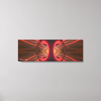 Tender canvas: abstract art red and black canvas print