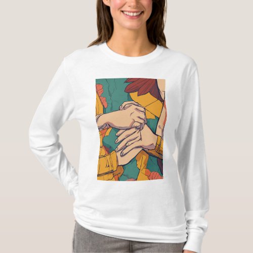 Tender Embrace Love_themed T_Shirt Designs Celebr