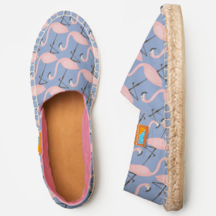 Tender Flamingo Pattern   Monogram Espadrilles