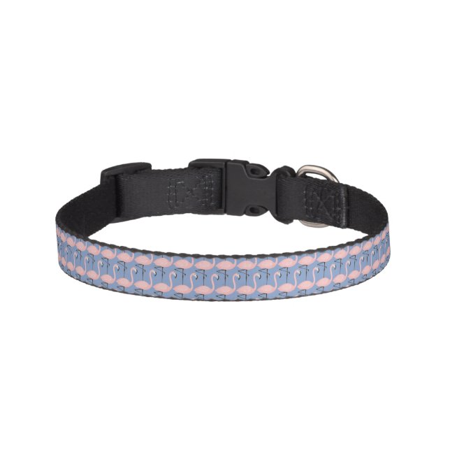 Tender Flamingo Pattern Pet Collar (Front)