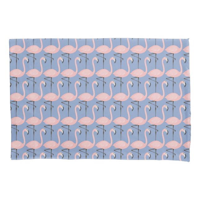 Tender Flamingo Pattern Pillowcase (Front-Left)