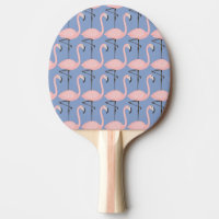Tender Flamingo Pattern Ping-Pong Paddle