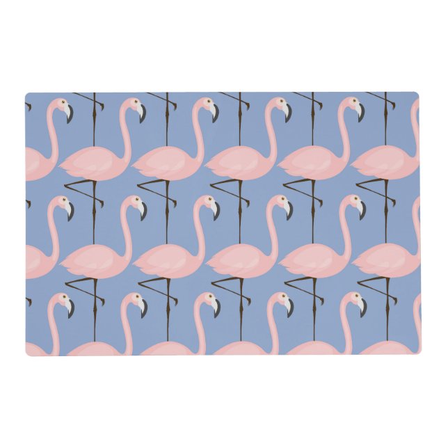 Tender Flamingo Pattern Placemat (Front)