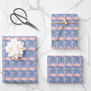 Tender Flamingo Pattern Wrapping Paper Sheets