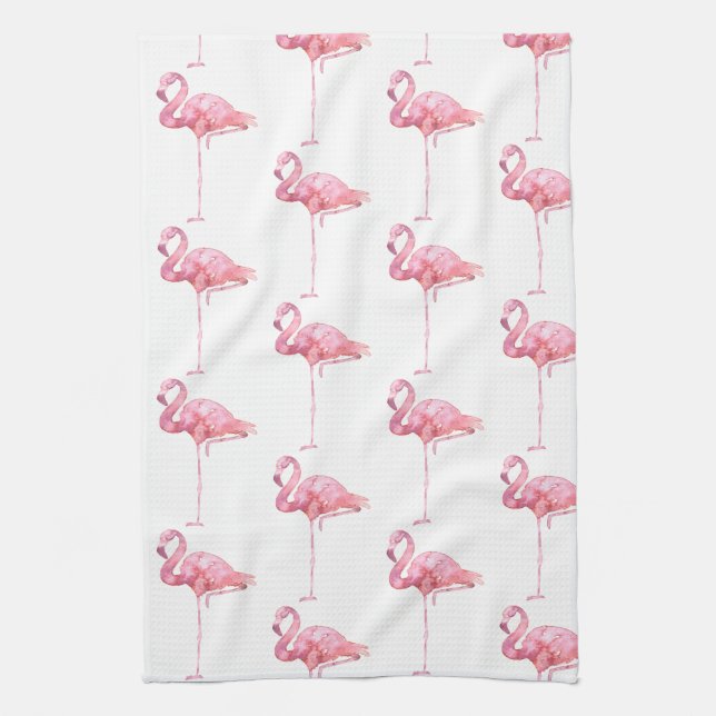 Tender Flamingo Series Design 1 Kitchen Towel (Vertical)