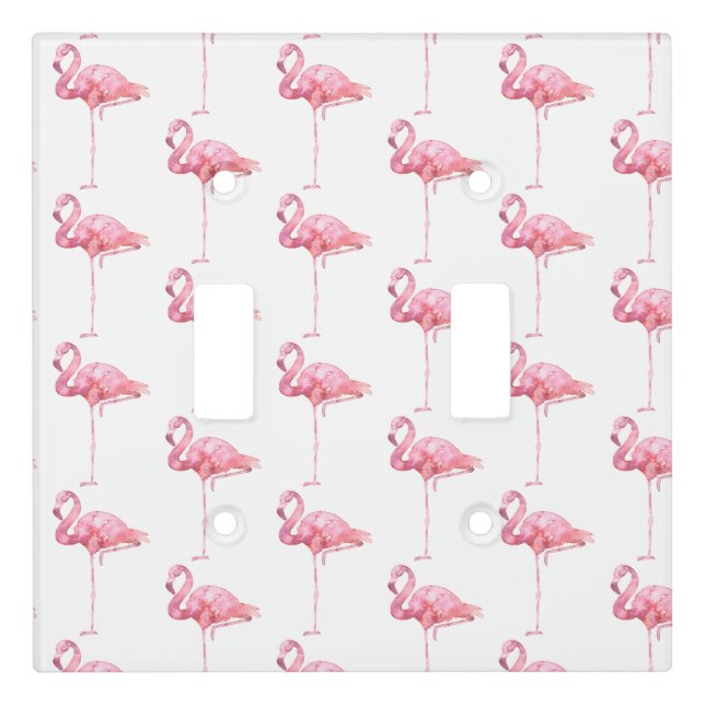 Tender Flamingo Series Design 1 Light Switch Cover (Front)