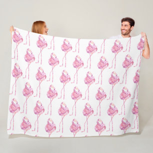 Tender Flamingo Series Design 3 Fleece Blanket