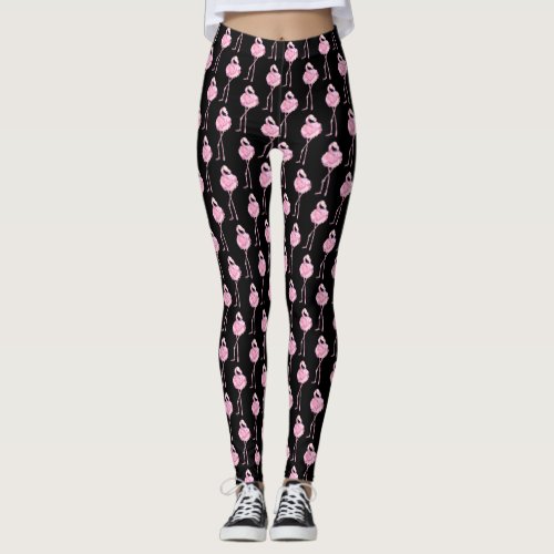 Tender Flamingo Series Design 3   Leggings