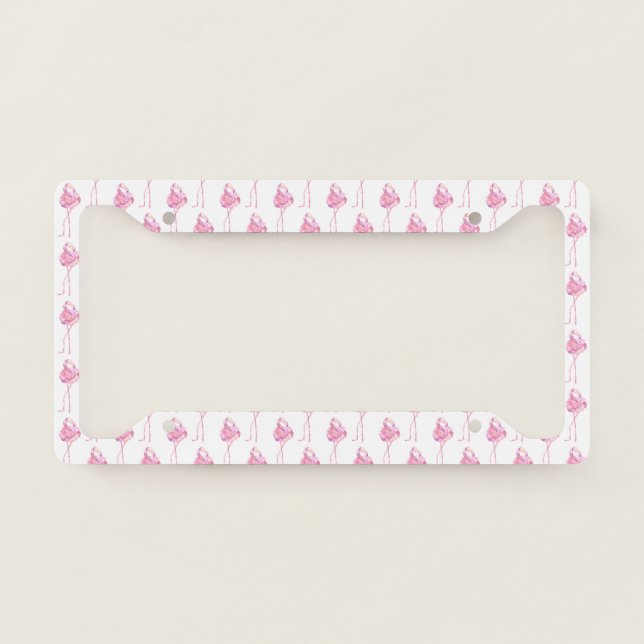Tender Flamingo Series Design 3  License Plate Fra License Plate Frame (Front)