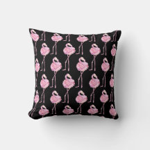 Tender Flamingo Series Design 3  Throw Pillow