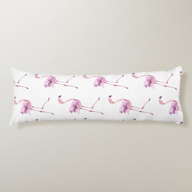 Tender Flamingo Series Design 5  Body Pillow (Front)