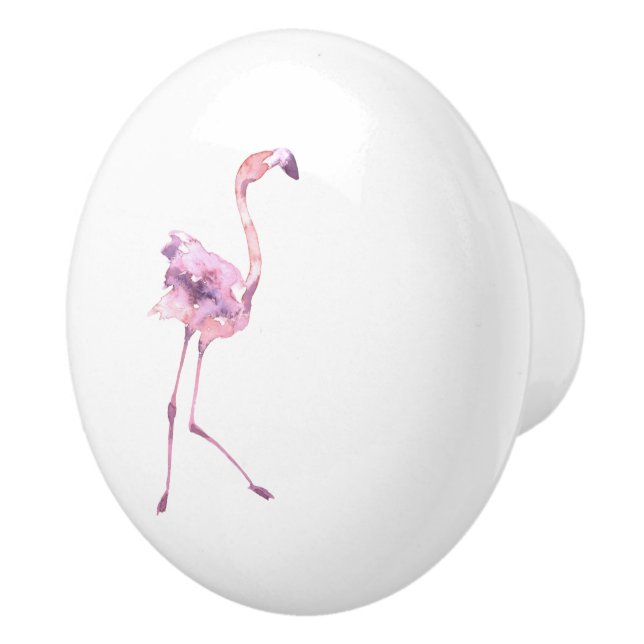 Tender Flamingo Series Design 5 Ceramic Knob (Right)