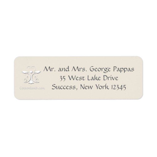 Tender Heart Return Address Labels (Front)