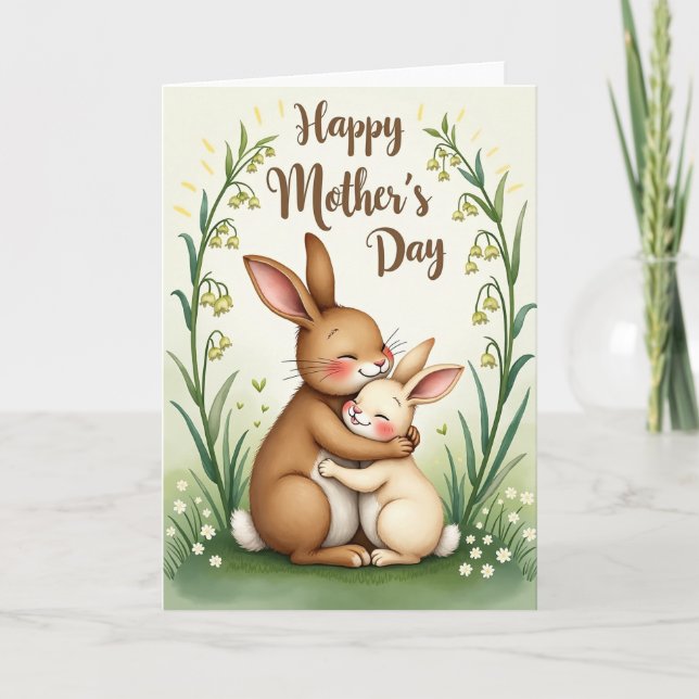 Tender Lagomorph Mothers Card (Front)