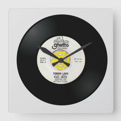 Tender Love 45rpm Acrylic Wall Clock