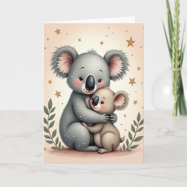 Tender Marsupial Mothers Day Card (Front)