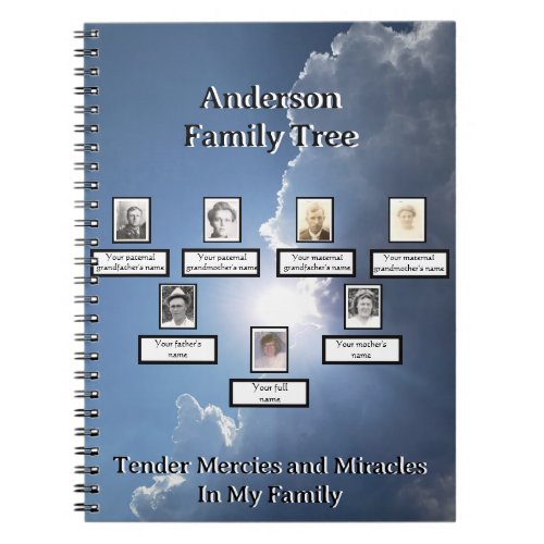 Tender Mercies and Miracles Sunbeams Family Tree Notebook