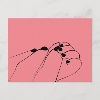 Tender Monochrome Mum Baby Hands