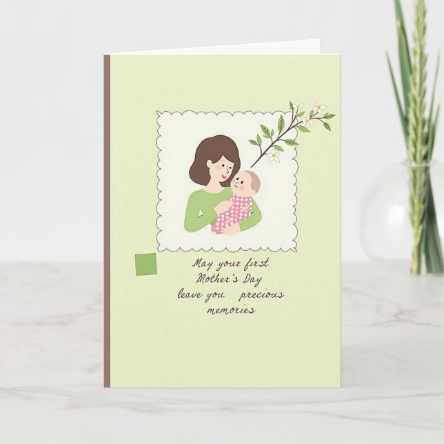 Tender Motherhood Illustration Card (Front)