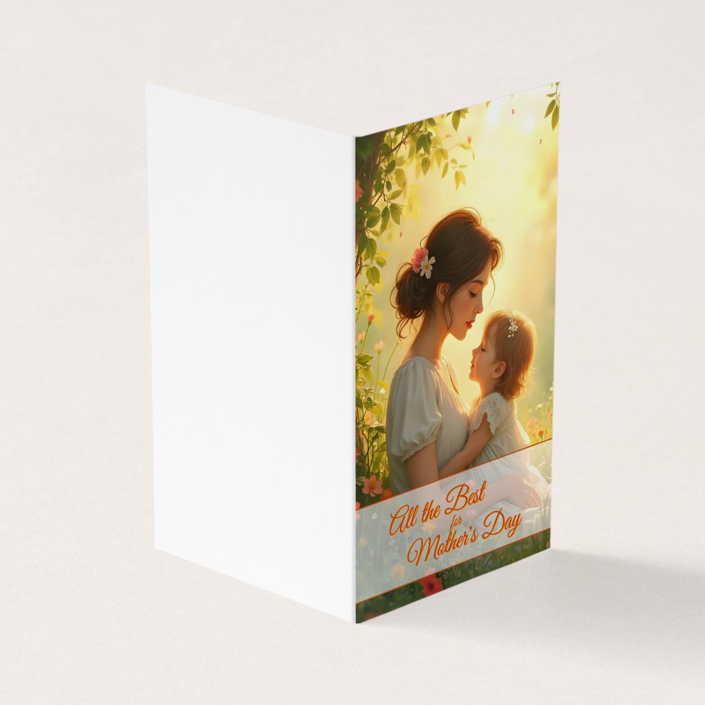 Tender Motherly Love in Blooming Light
