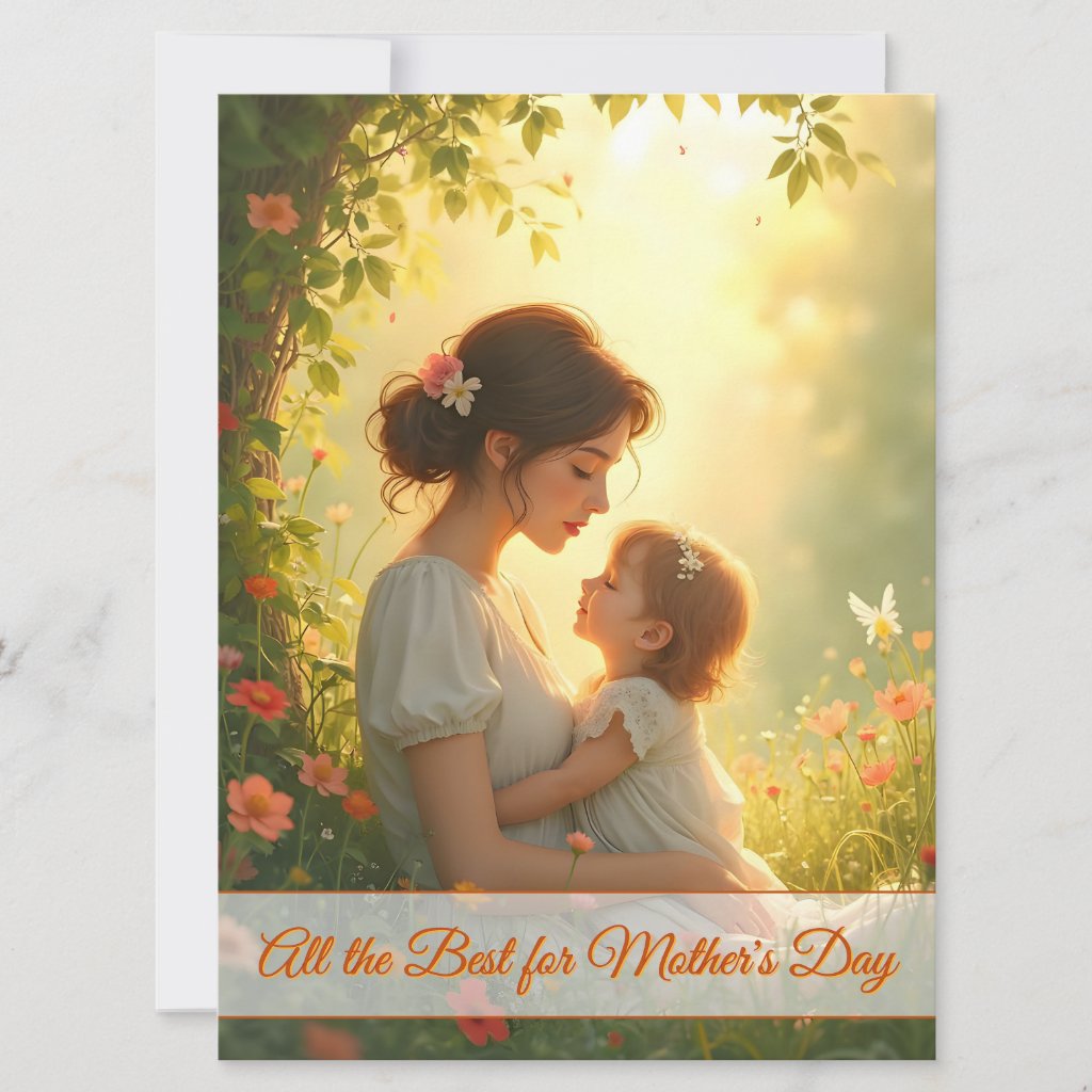 Tender Motherly Love in Blooming Light