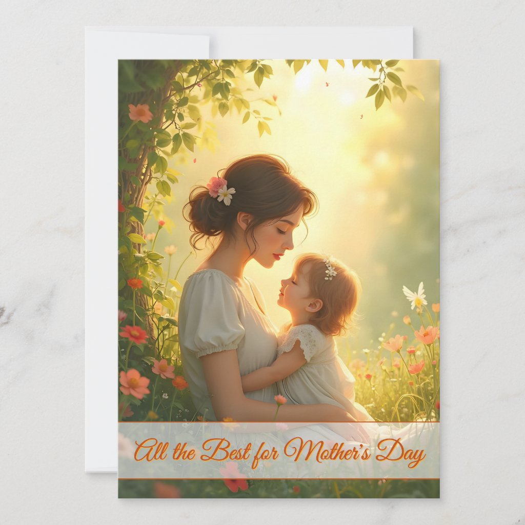 Tender Motherly Love in Blooming Light