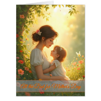 Tender Motherly Love in Blooming Light Card