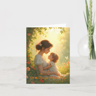 Tender Motherly Love in Blooming Light Card
