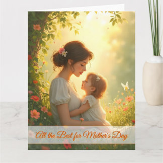 Tender Motherly Love in Blooming Light Card