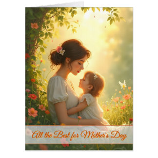 Tender Motherly Love in Blooming Light Card