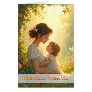 Tender Motherly Love in Blooming Light Card