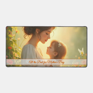 Tender Motherly Love in Blooming Light Desk Mat