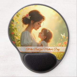 Tender Motherly Love in Blooming Light Gel Mouse Pad