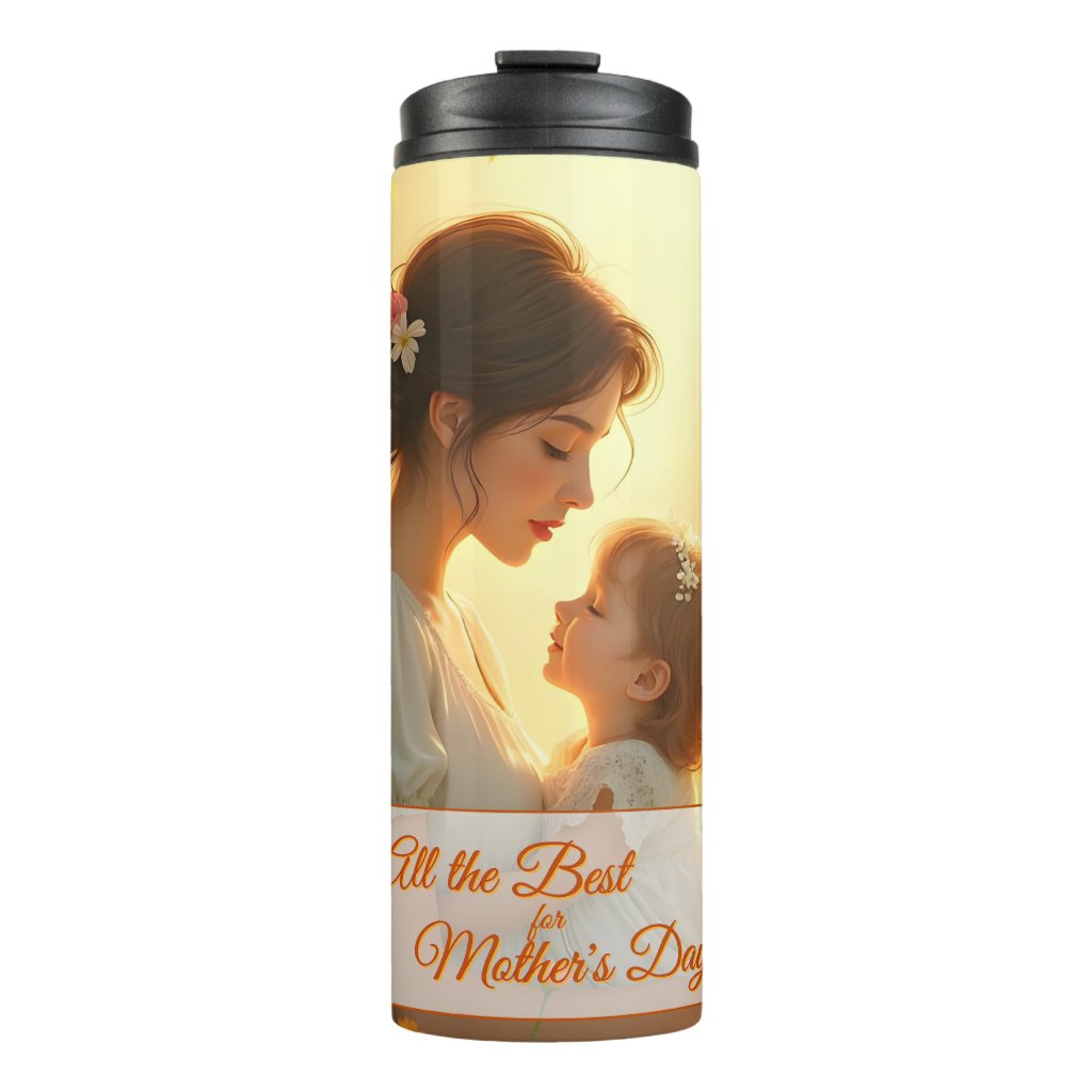 Tender Motherly Love in Blooming Light Thermal Tumbler