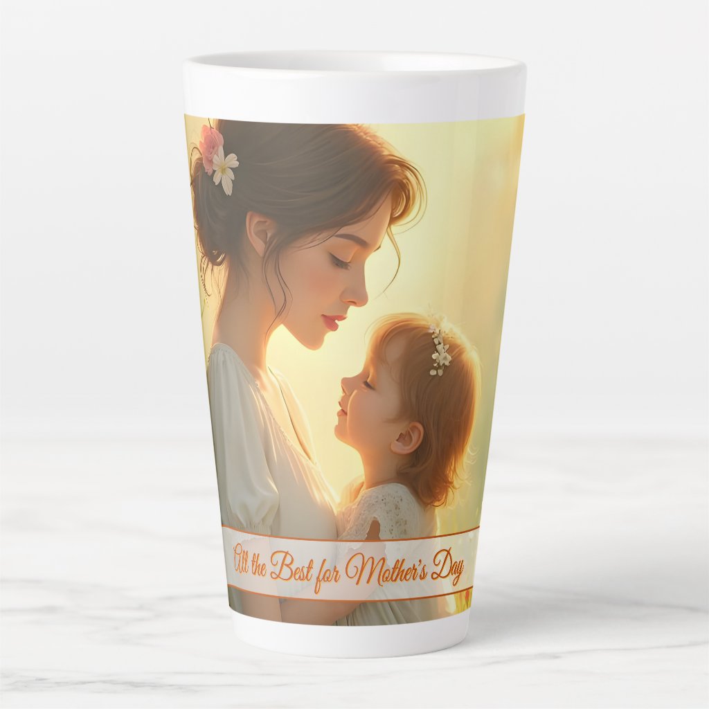 Tender Motherly Love in Blooming LightTender Mothe Latte Mug