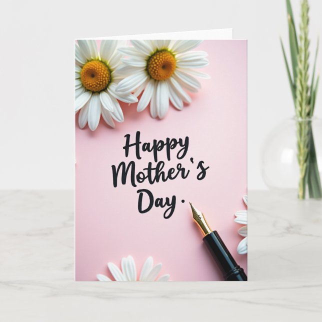 Tender Mothers Day Daisy Card (Front)