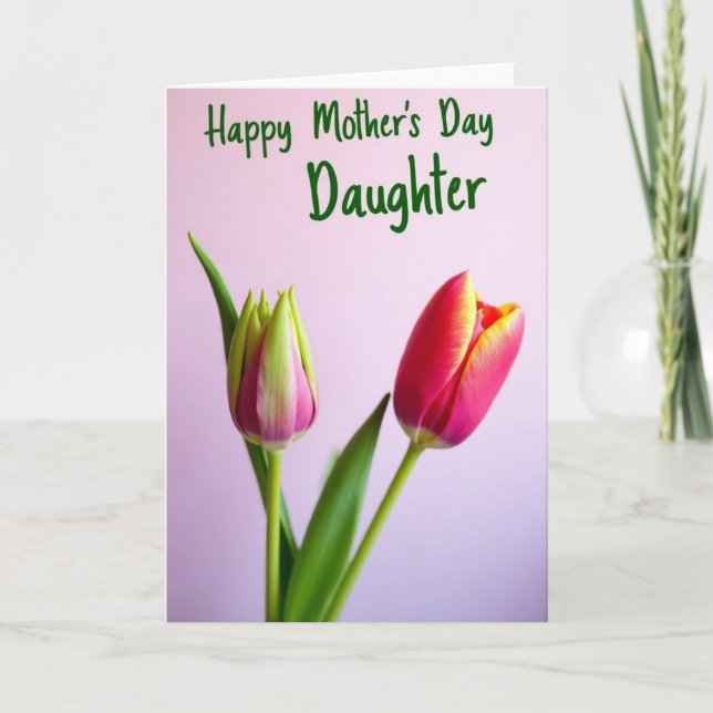Tender Mothers Day Daughter Card (Front)