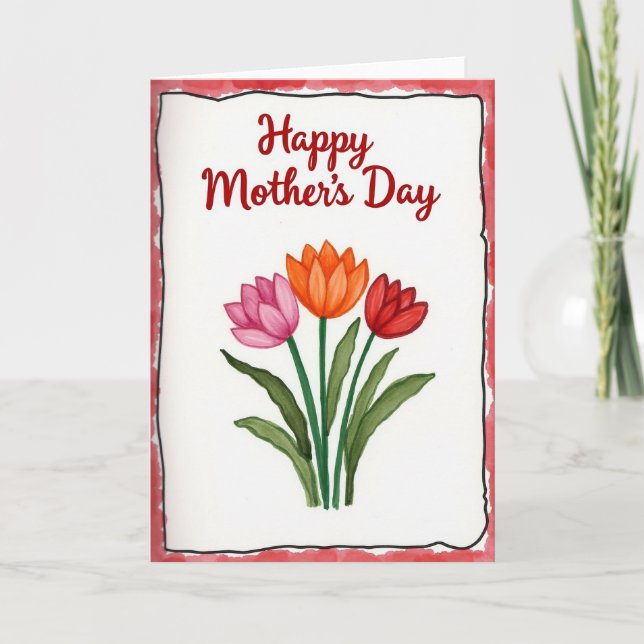 Tender Mothers Day Paint Card (Front)