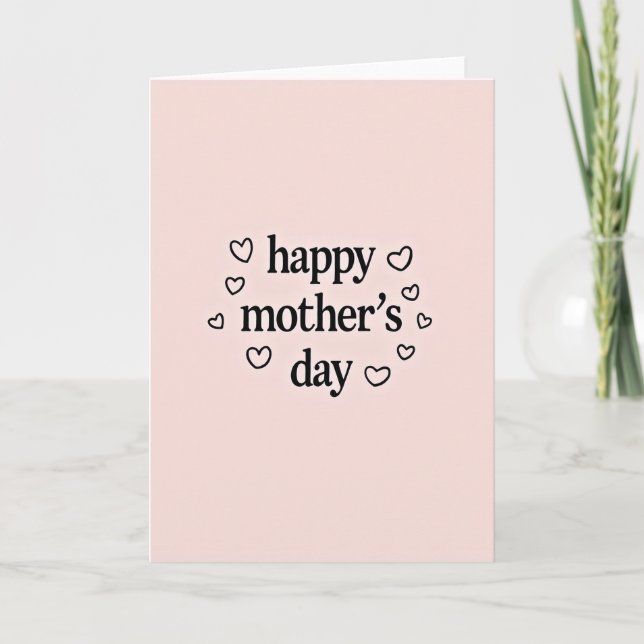Tender Mothers Day Text Card (Front)