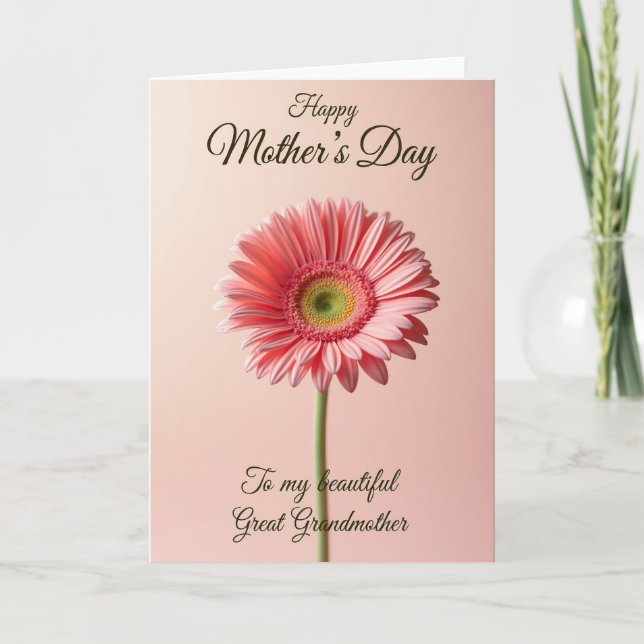 Tender Petals Mothers Day Card (Front)