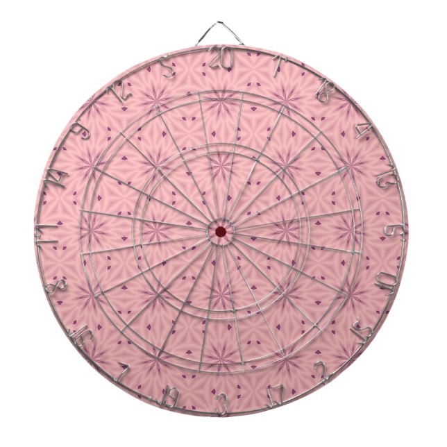 Tender Pink Pixels Dart Board (Front)