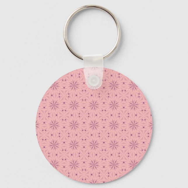 Tender Pink Pixels Keychain (Front)