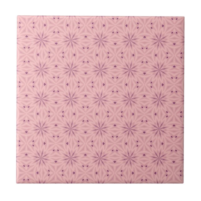 Tender Pink Pixels Tile (Front)