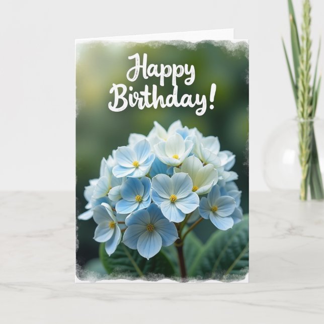 Tender Script Birthday Card (Front)