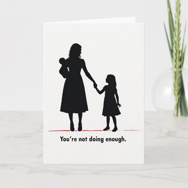 Tender Silhouette Mothers Day Card (Front)