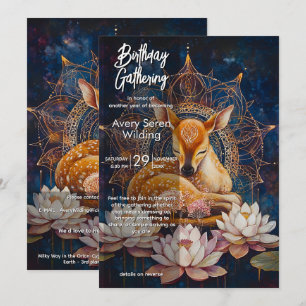Tender Stillness Deer Design Invitation